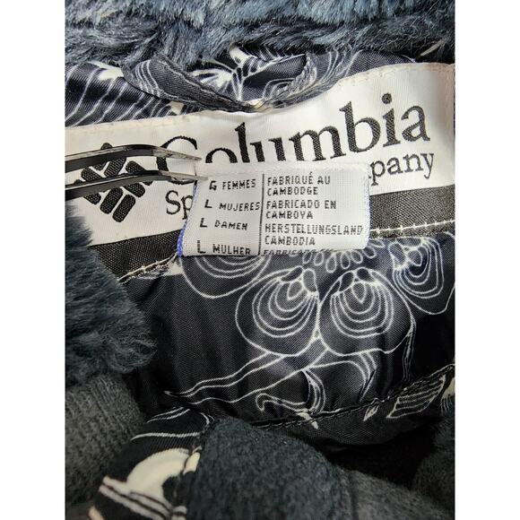 Columbia Interchange Softshell Jacket Size L Gray Full Zip Faux Fur Collar Lined - Picture 8 of 14
